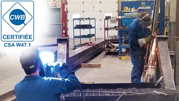 New Canadian Welding Bureau (CWB) Certification at Egzatek